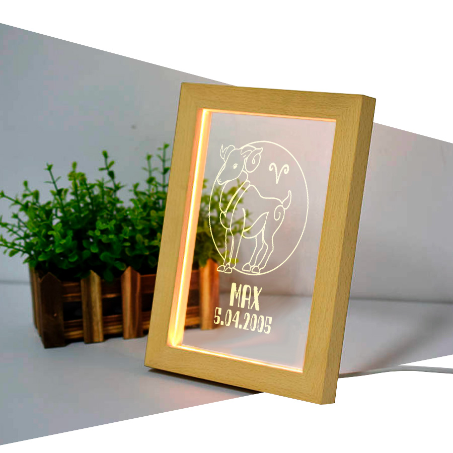 Indgraveret LED-lysboks Indgraveret LED-lysboks