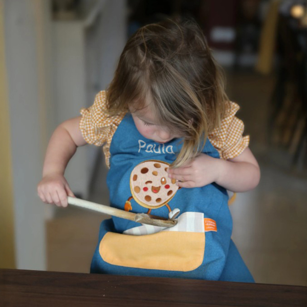 Personligt børneforklæde Cookie Personligt børneforklæde Cookie