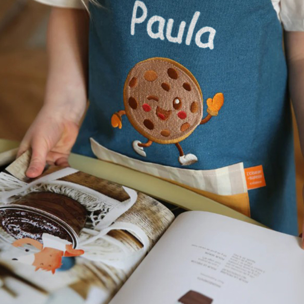 Personligt børneforklæde Cookie Personligt børneforklæde Cookie