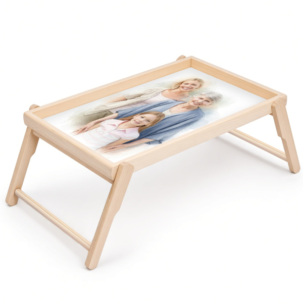 Foto bakke omdannet til akvarelmaling Foto bakke omdannet til akvarelmaling