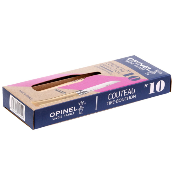 Indgraveret Opinel nr. 10-proptrækkerkniv Indgraveret Opinel nr. 10-proptrækkerkniv