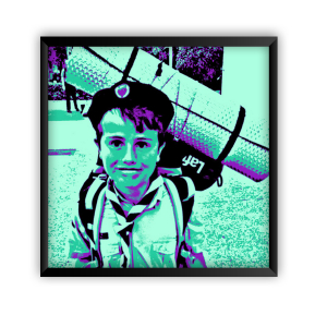 Indrammet Pop Art-plakat Indrammet Pop Art-plakat