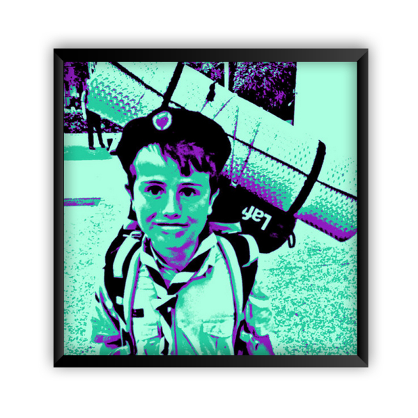 Indrammet Pop Art-plakat Indrammet Pop Art-plakat