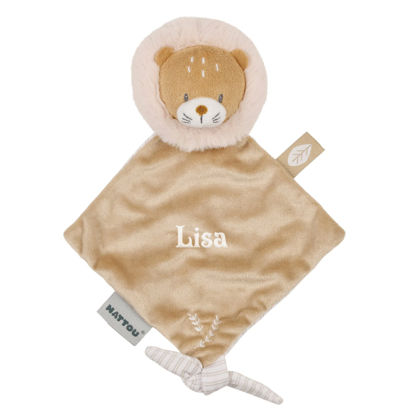 Mini sutteklud Ernest løven, broderet Mini sutteklud Ernest løven, broderet