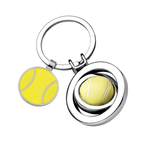 Nøglering med indgraveret tennisbold Nøglering med indgraveret tennisbold