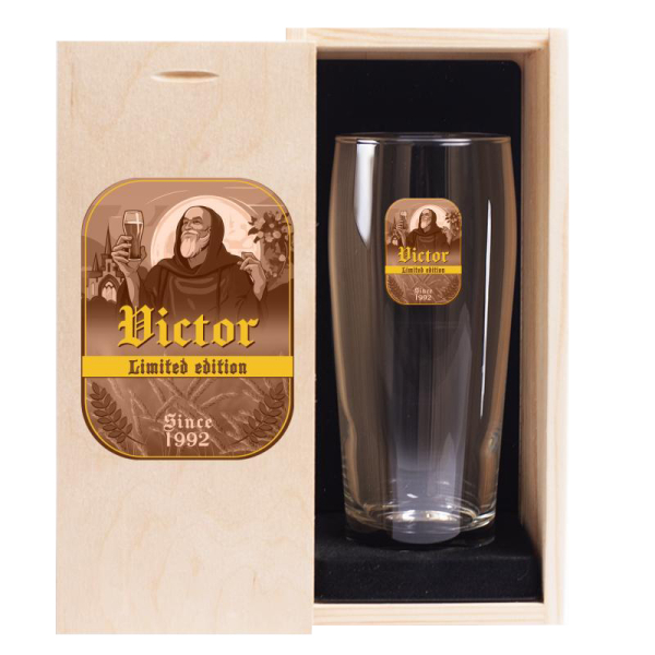 Ølglas med Trappist-tryk Ølglas med Trappist-tryk