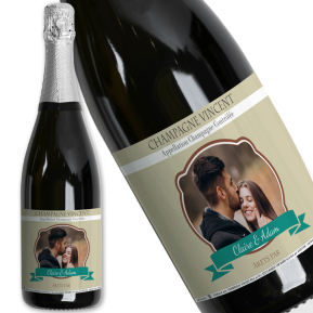 Personlig champagne fotoemblem Personlig champagne fotoemblem