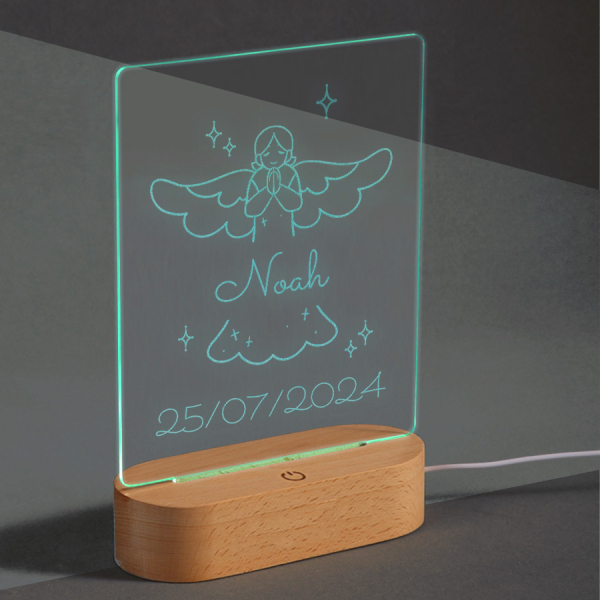 Personlig LED-lampe – Dåb Personlig LED-lampe – Dåb