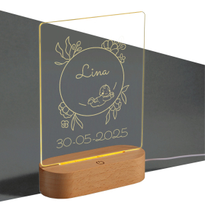 Personlig LED-lampe – Dåb Personlig LED-lampe – Dåb