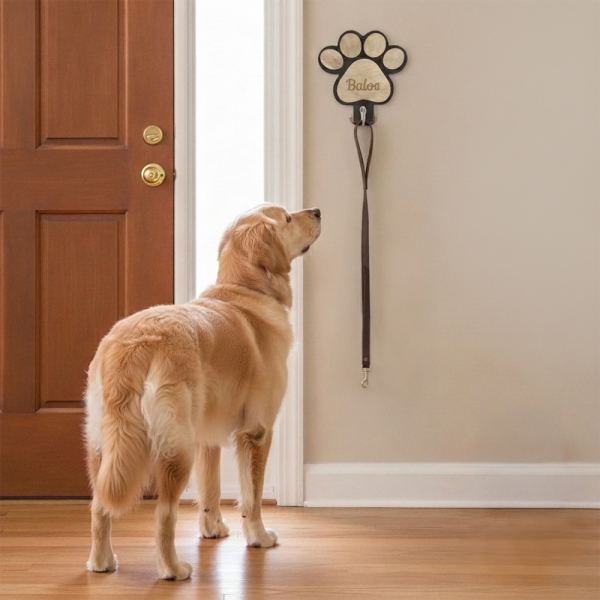 Personlig vægkrog til hundesnor Personlig vægkrog til hundesnor