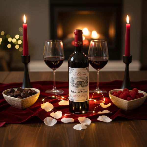 Personlig vinflaske Bastide Amour Personlig vinflaske Bastide Amour