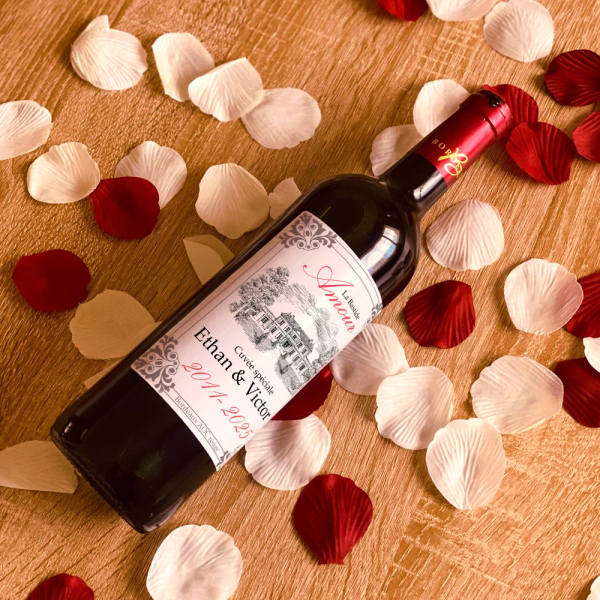 Personlig vinflaske Bastide Amour Personlig vinflaske Bastide Amour
