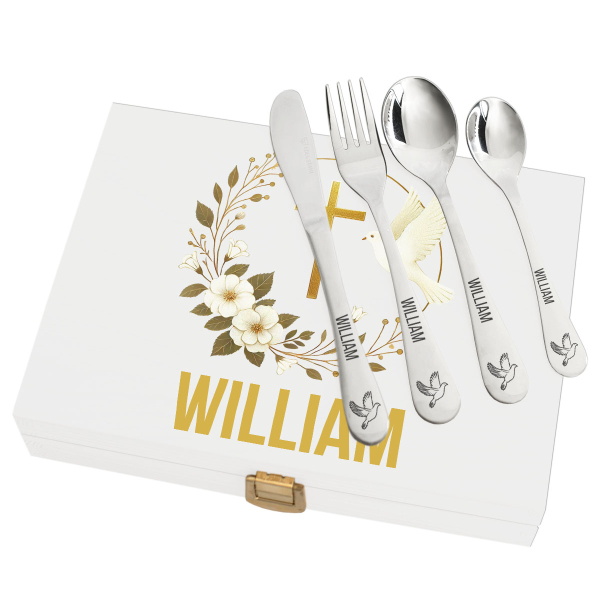 Coffret Dåb og dens personlige bestik Coffret Dåb og dens personlige bestik