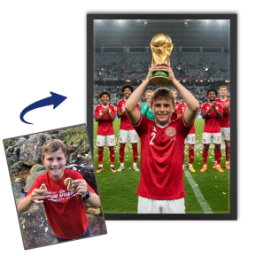 Personligt sportslegende-portræt Personligt sportslegende-portræt