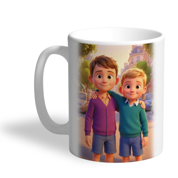 Portræt i stil med 3d animationsfilm baseret på et foto Portræt i stil med 3d animationsfilm baseret på et foto