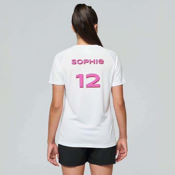 T-shirt de sport personlig Trøjenummer T-shirt de sport personlig Trøjenummer