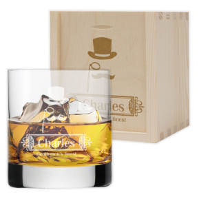 Whiskyglas indgraveret med navn Whiskyglas indgraveret med navn
