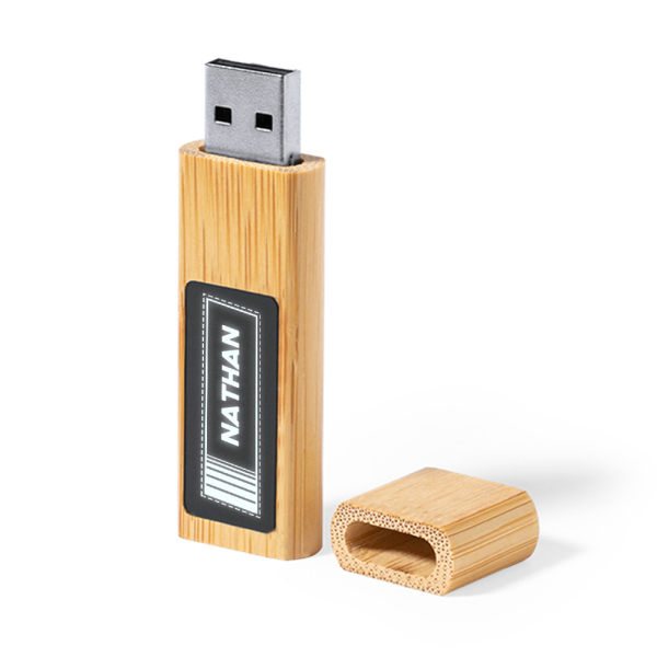 16 GB graveret lysende USB-n&oslash;gle