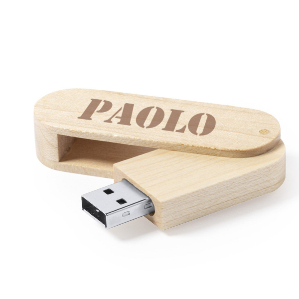 16 GB tilpasset USB-n&oslash;gle i tr&aelig;