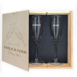 2 champagneglas | gave&aelig;ske