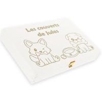 Personlig hvid kasse