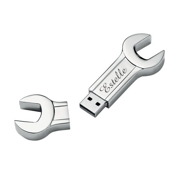 8 GB graveret USB-n&oslash;gle i svenskn&oslash;gleform