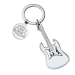 Graveret nøglering i guitarform Graveret nøglering i guitarform
