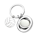 Graveret nøglering i volleyballform Graveret nøglering i volleyballform