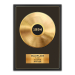 Indrammet personlig plakat med guld- eller platinaplade Indrammet personlig plakat med guld- eller platinaplade