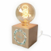 Filamentlampe med tryk bladkrans Filamentlampe med tryk bladkrans