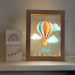 LED-ramme med luftballon og navn LED-ramme med luftballon og navn