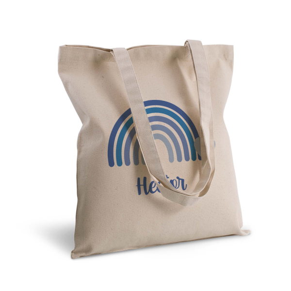 Personaliseret regnbue-tote bag