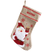 Personlig julesok med hør-look Personlig julesok med hør-look