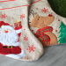 Personlig julesok med hør-look Personlig julesok med hør-look