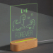 Personlig LED-lampe med dyr