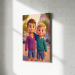 Portræt i stil med 3d animationsfilm baseret på et foto Portræt i stil med 3d animationsfilm baseret på et foto