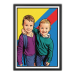 Pop art-tegneseriestilportræt efter et foto Pop art-tegneseriestilportræt efter et foto