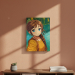 Portræt i manga-stil baseret på et foto Portræt i manga-stil baseret på et foto