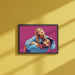 Portræt i pop art stil WPAP baseret på et foto Portræt i pop art stil WPAP baseret på et foto
