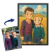 Portræt i japansk animationsfilmstil baseret på et foto Portræt i japansk animationsfilmstil baseret på et foto