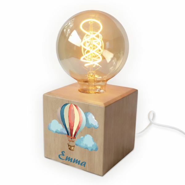 Filamentlampe med tryk luftballon Filamentlampe med tryk luftballon