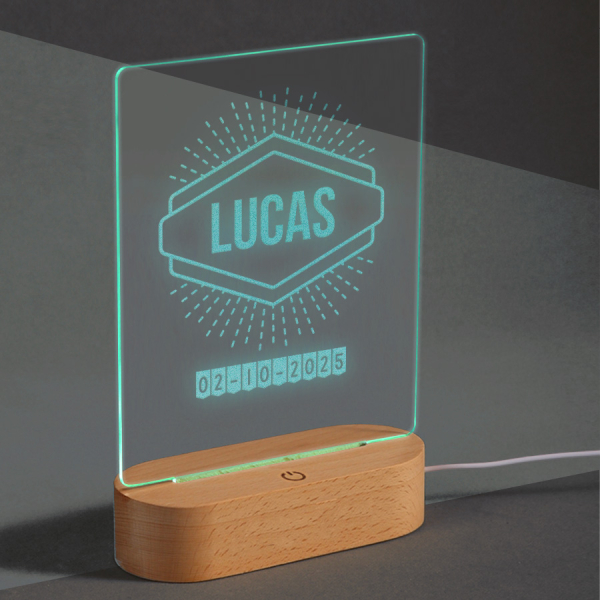 Personlig LED-lampe � Navn
