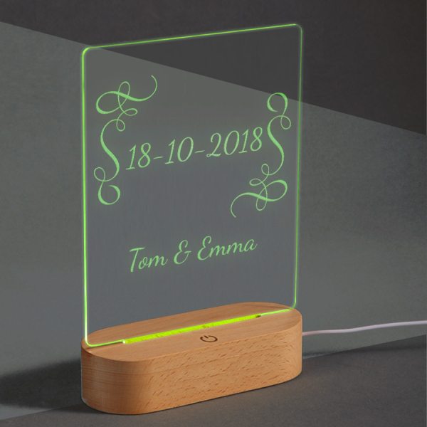 Personlig LED-lampe � Navn