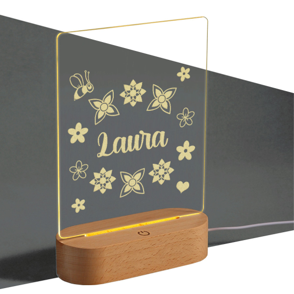 Personlig LED-lampe � Navn