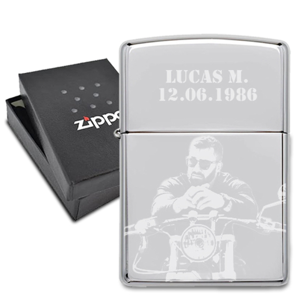 Zippo® der kan tilpasses med foto Zippo® der kan tilpasses med foto