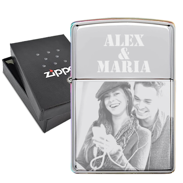 Zippo® der kan tilpasses med foto Zippo® der kan tilpasses med foto