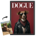 Forside af DOGUE-magasin baseret på et foto Forside af DOGUE-magasin baseret på et foto