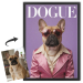 Forside af DOGUE-magasin baseret på et foto Forside af DOGUE-magasin baseret på et foto