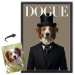 Forside af DOGUE-magasin baseret på et foto Forside af DOGUE-magasin baseret på et foto