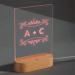Personlig LED-lampe � Navn